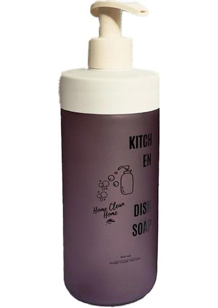 Kaliteli Pompalı Cam Sabunluk (Mor) fiyatları