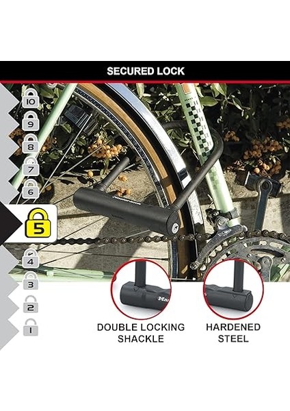 Lock U-Lock [tuş Kilidi] [braketli] 8170EURDPRO - Bisikletler Için Ideal fırsatları