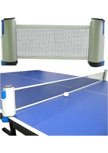 Portatif Açılır Kapanır Ayarlanabilir Masa Tenisi File ve 2 Raket 3 Top Set Kırmızı - Siyah modelleri