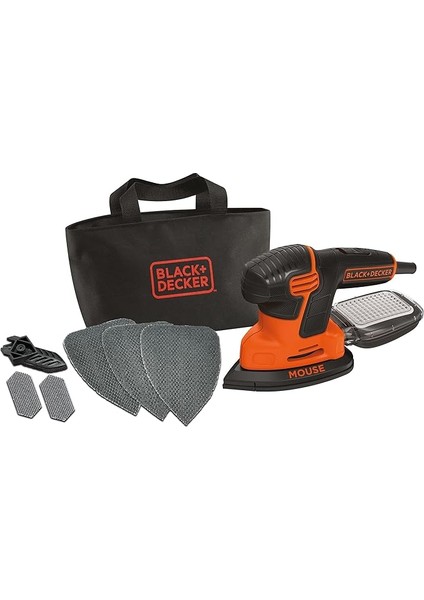 + Decker KA2000-QS Mouse Zımpara, Çok Renkli, 120 W