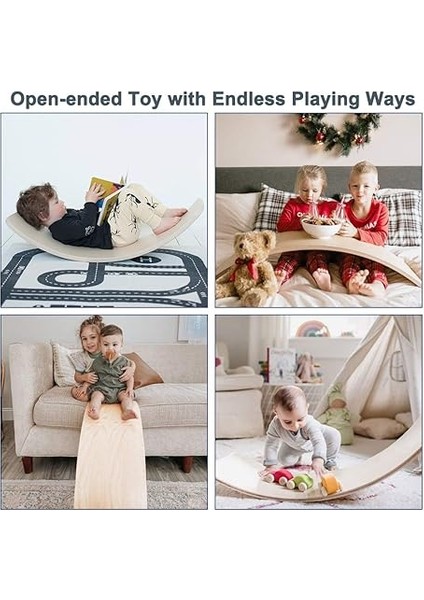 Denge Tahtası - Balance Board- Doğal Ahşap fırsatları