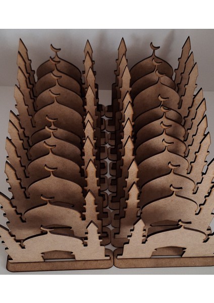 Ahşap Cami Maket Boyama Seti, Dini Etkinlik ve Eğitim Için Ideal 20 Adet Kahverengi fırsatları