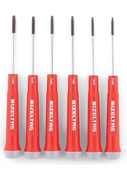 Elektronikçi Tip Torx Uçlu Klemens Tornavida Takimi, 6'li