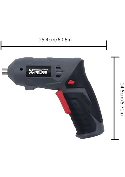 Şarjlı Vidalama Seti 3.6V Akülü Elektrikli Tornavida Kullanımı Kolay ve Pretik Manyetik Elektrikli Tornavida Ev Için LED Çalışma Işığı S12B (S12B) fırsatları