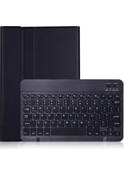 Tab S7 Fe 12.4 Inç ile Uyumlu Bluetooth Türkçe Q Klavyeli Kılıfı (Tablet Değildir) Kapak, Lacivert