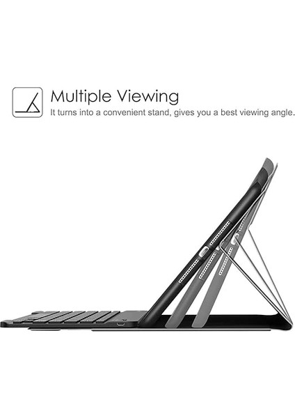 Galaxy Tab A9 Plus X210 ile Uyumlu Kılıf Kablosuz Klavyeli Case Mobax X113 X115 X117 Siyah fırsatları