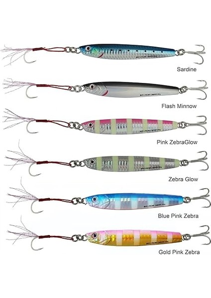 Gear 3D Slim Minnow Jig 100G Pink Zebra Glow fiyatları