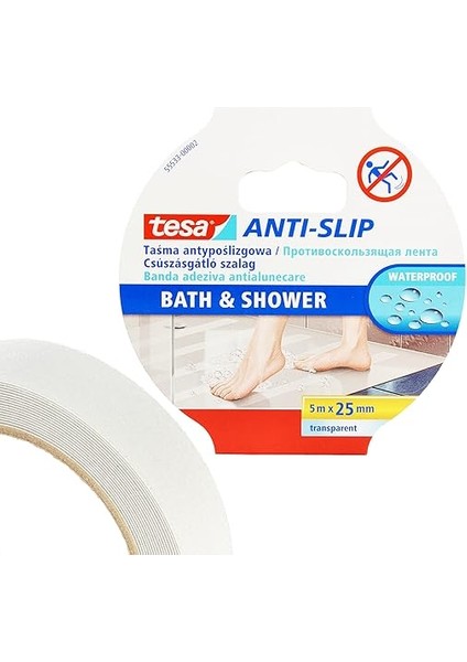 Kaydırmaz Bant Islak Zemin 25MM x 5 mt