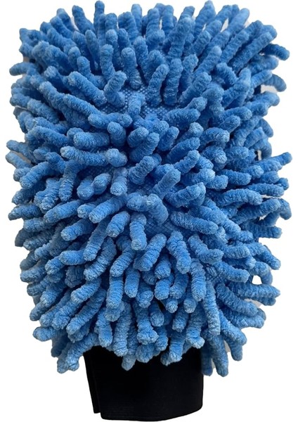 - Peluş Araba Yıkama ve Temizlik Eldiveni, Mikrofiber Oto Yıkama Eldiven, Çift Taraflı Araç Detay Eldiveni