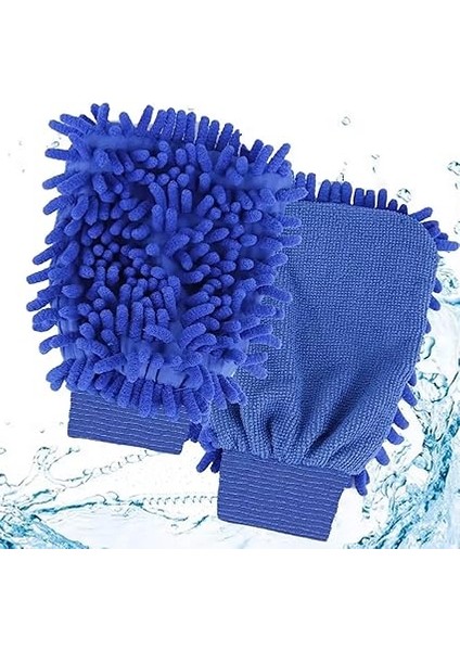 - Peluş Araba Yıkama ve Temizlik Eldiveni, Mikrofiber Oto Yıkama Eldiven, Çift Taraflı Araç Detay Eldiveni indirimleri