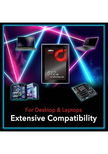 512GB 500-450 Mb/s 2.5” Sata Iıı 6gb/s SSD AD512GBS20S3S modelleri