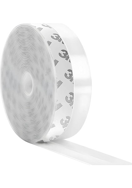 5 Metre Kapı ve Pencere Bandı, Kendinden Yapışkanlı, Şeffaf Kapı Altı ve Pvc Pencere Fitili, Duşakabin, Cam, Rüzgar Contası, Böcek, Toz, Ses Yalıtımı ve Rüzgar, Soğuk Geçirmez Silikon Şerit