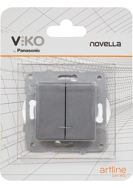 Novella Trenda Füme Mekanizma+Düğme Kapak Çabuk Bağlantı Işık Komütatör