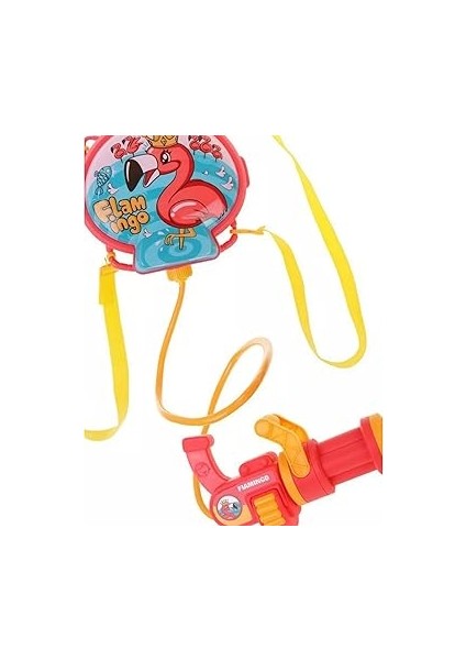 1200 ml Su Kapasiteli Sırt Çantalı 9 Metre Atış Mesafeli Su Tabancası 20 cm - Çantalı Oyuncak Su Tabancası Taşınabilir Dinozor ve Pelikan Desenli (Pelikan) fırsatları