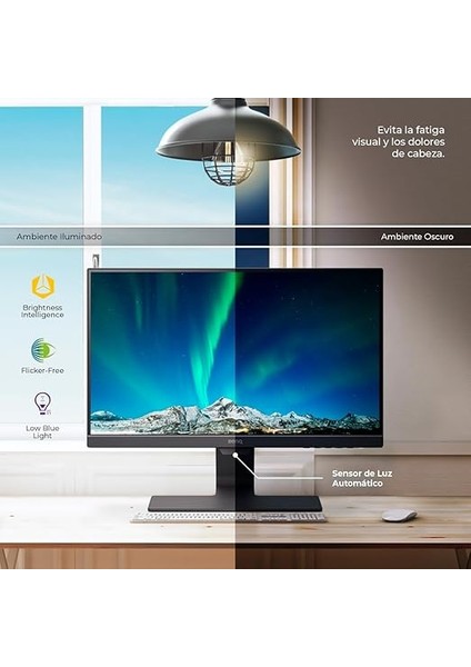 GW2490, 23.8" Inç IPS Full Hd (1920 x 1080), 5ms, 100Hz, Flicker-Free (Titreşimsiz Ekran), Low Blue Light (Düşük Mavi Işık), Eye-Care (Göz Koruma), Anti-Glare (Parlama Önleyici), Ev/ofis Monitörü modelleri