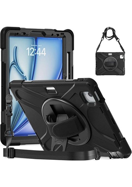 Ipad Air 11 Inç M2 Çipli 6.nesil 2024 ile Uyumlu Kılıf Tank Zırh Defender Tablet Silikon Kapak modelleri