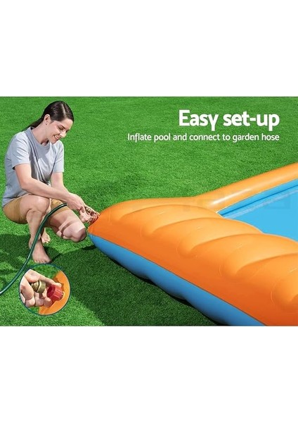 Kaydırmalı Çocuk Havuzu 341 x 213 x 38 cm Renkli 53080 Oyuncak Akıds indirimleri
