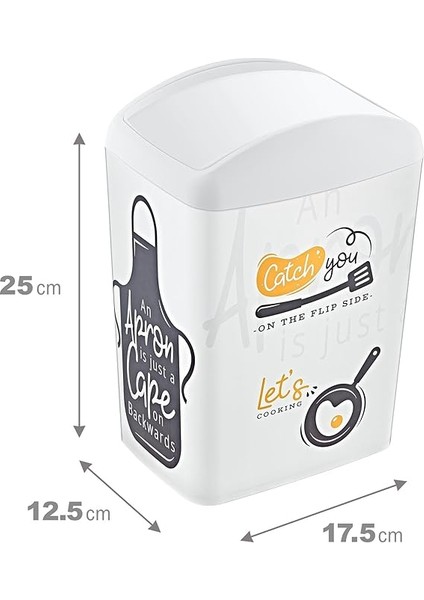 Soft Resimli Çöp Kutusu Döner Kapak 5 Lt Catch You fiyatları