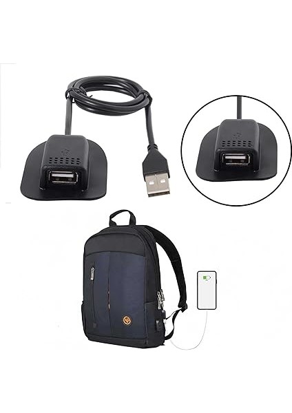 Cka Sırt Çantası Valiz Organizer USB Erkek/dişi Çanta Şarj Kablosu ve Soketi indirimleri