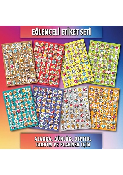 Sticker Seti Günlük Ajanda ve Defterlere Etiket, Öğretmen-Öğrenciler, Erkek-Kız Çocuk ve Yetişkinlere Kendinden Yapışkanlı Eğlenceli Çıkartmalar (Eğlenceli Ajanda Etiketleri) fiyatları