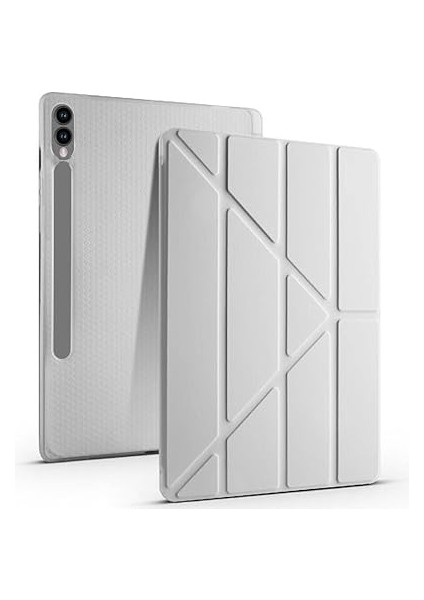 Samsung Galaxy Tab S9 Fe Plus ile Uyumlu Kılıf Tri Folding Silikon Kalem Bölmeli Katlanabilir Standlı Pu Deri Yumuşak Kapak, Tablet Kılıfı [kalem Alanı, Akıllı Kapak, Uyku Modlu] - Siyah fırsatları