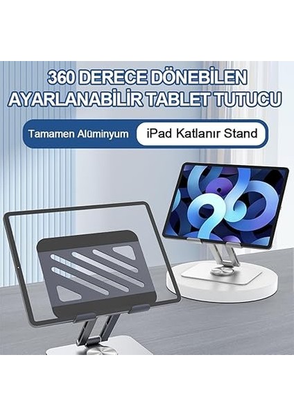 Tablet Standı 360° Dönebilen Tablet Tutucu Katlanabilir Alüminyum Tablet ve Telefon Standı fiyatları