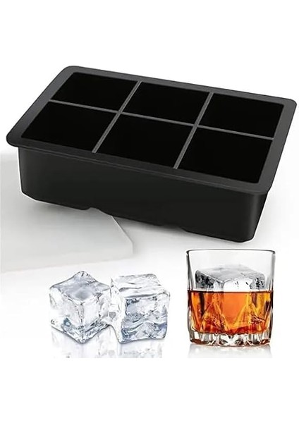 Home Kare Buz Kalıbı | Çok Amaçlı Buz Küpü Kalıbı | | Kare Buz Küpü Kasesi 6 Bölmeli | Kolay Serbest Bırakma Kahve Ev Yapımı Dondurucu Için Buz Kalıpları (1 Adet) fiyatları