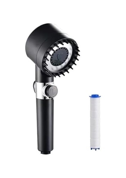 Masajlı Filtreli 3 Fonksiyonlu Siyah El Duşu, Handshower, Massage Handshower fiyatları