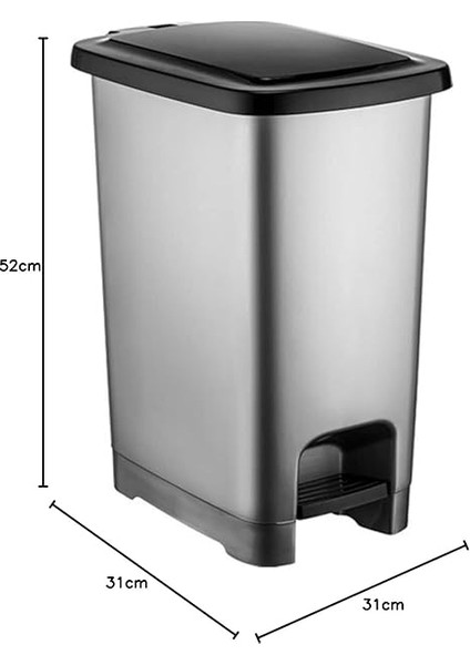 Slim Pedallı 60 Lt Çöp Kovası modelleri
