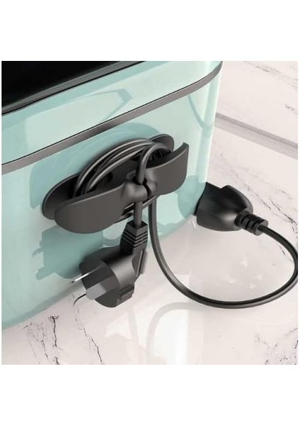 Düzenleyici Organizer, 2'li Set, Küçük Ev Aletleri Için Kablo Sarma ve Toparlama Aparatı, Çok Amaçlı Kablo Sarma Aparatı 2 Adet