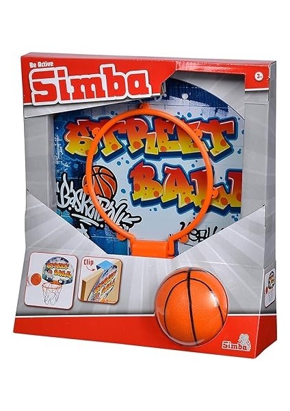 107406024 Basketbol Seti, Kapı Askılı, Tahta 27 x 5 x 21 Cm, Fileli Pota 15 Cm, Top 8,6 Cm, 3 Yaş ve Üzeri fiyatları