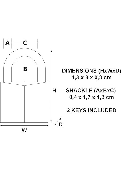 Lock Magnum CAD30 30 mm Pirinç Dirsek Asma Kilit fırsatları