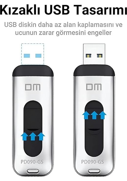 PD090 USB 3.0 Alüminyum 32 GB Flash Bellek modelleri