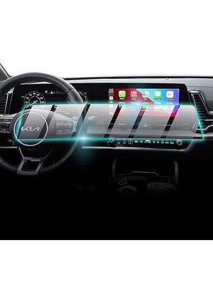 2023-2025 Sportage Nq5 Sx- Sx Prestige 12.3" Navigasyon+ Gösterge Paneli Curved Ekran Için 9h Nano Ipg Proactive Ekran Koruyucu, Pürüzsüz Cam Bitiş, Dokunmatik Hassasiyet fiyatları