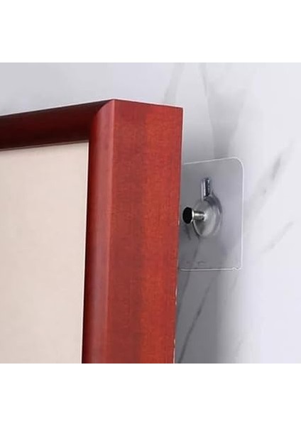 Home 4 Adet Yapışkanlı Duvara Monte Vida Kancaları, Iz Bırakmayan Asma Çivi Kancaları Tutucular Vidalar, Banyo Mutfak Oturma Odası Için Dekoratif Tablolar Asmak Için Şeffaf Vida Duvar Çivisi indirimleri