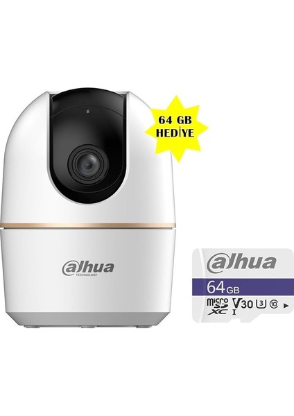 H4A 4 Mp Iç Mekan 360°WI-FI Gece Görüşlü Akillı Güvenlik Kamerası 64 GB Hafıza Kartlı fiyatları