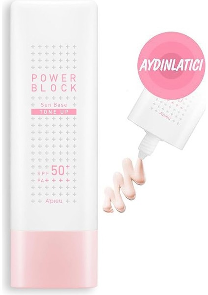 Power Block Pembe Ton Dengeleyici Güneş Kremi SPF50+ Pa++++ 50ML