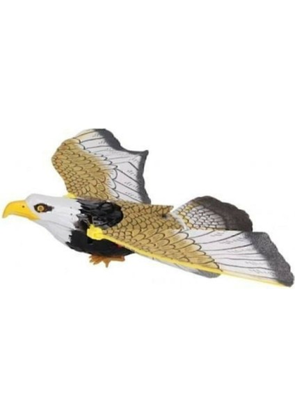 Sesli Kanat Çırpan Uçan Kartal Oyuncak, Siyah, Eğlenceli ve Gerçekçi Tasarım