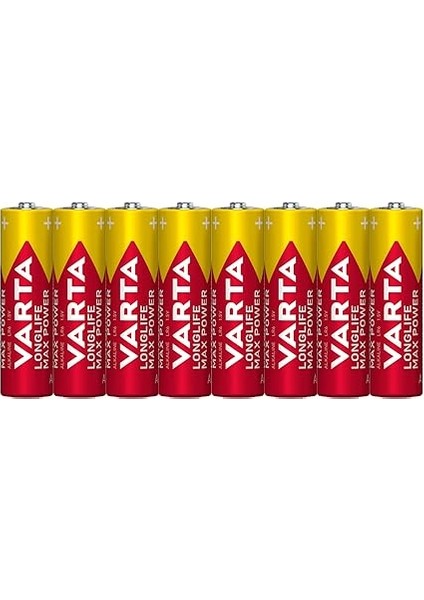 Longlife Max Power Pil Aa Kalem Lr6 Piller (8'li Paket) Yüksek Performanslı Alkalin Piller - Almanya'da Üretilmiştir - fiyatları