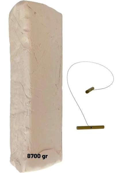 Doğal Seramik Hamuru Seramik Hamuru 8700 Gram (8,7 Kg), Doğal Kil Çamuru, Oyun Hamuru
