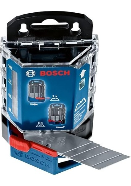 Professional Dispenser Içinde 50 Yedek Bıçak (Bosch Professional Trapez Bıçak Uçları ile Uyumlu) fiyatları