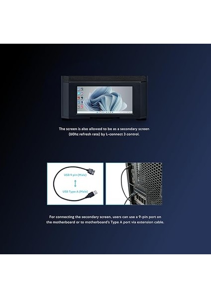 Li Lancool 207 Digital Rgb Mid-Tower Atx Kasa Siyah fırsatları