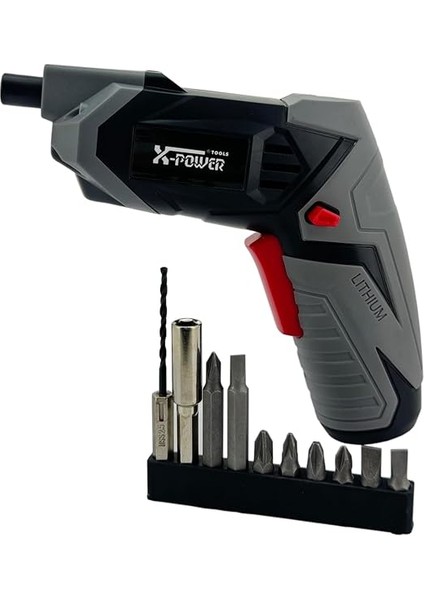 Şarjlı Vidalama Seti 3.6V Akülü Elektrikli Tornavida Kullanımı Kolay ve Pretik Manyetik Elektrikli Tornavida Ev Için LED Çalışma Işığı S10B (S10B) indirimleri