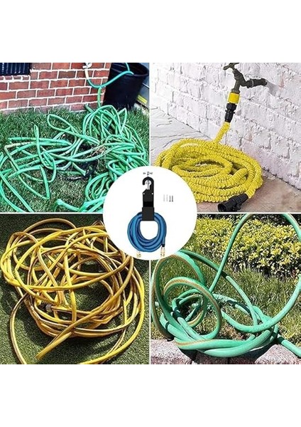 Metal Bahçe Hortumu Tutucu Duvara Monte Hortum Kancası Çeşitli Hortum Musluğu Için Askı indirimleri