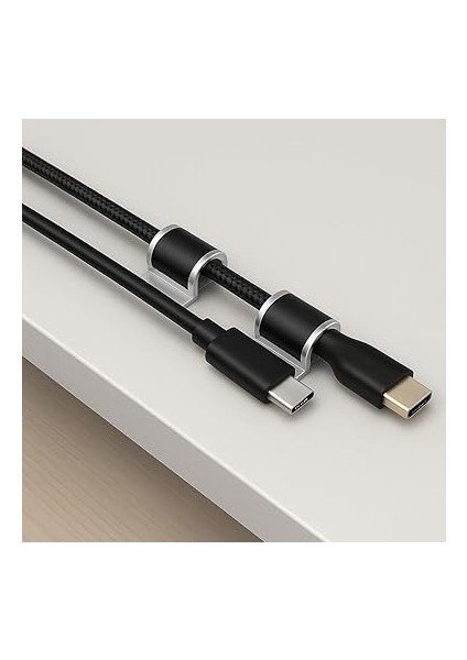 Yapışkanlı Kablo Tutucu 20'li Set – Şeffaf Kablo Klipsi, Masa ve Duvar Uyumlu Kablo Düzenleyici fırsatları