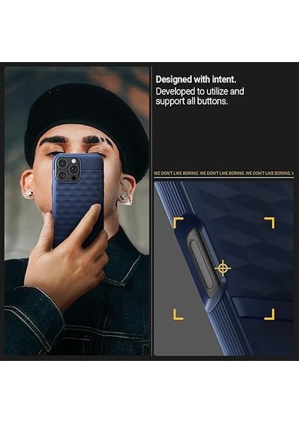 Caseology iPhone 16 Pro ile Uyumlu Magsafe Kılıf Parallax Mag Hava Kanalı Teknolojisi Askeri Sınıf Koruma Midnight Blue 3 Boyutlu Tasarım Kapak - ACS08171 indirimleri