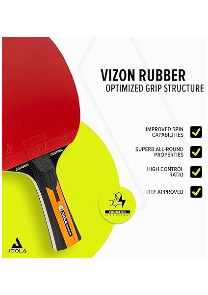 Tischtennisschläger Carbon Control Für Fortgeschrittene Spieler, Tischtennisset Carbon Speed, Inklusive Premium Tischtennisbälle 40+ Mm, Tischtennishülle modelleri