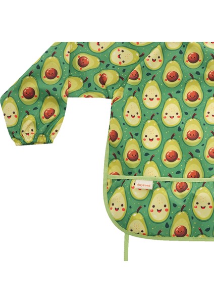 Uzun Kollu Sıvı Geçirmez Bebek Önlüğü 2-4 Yaş | Mama ve Aktivite Önlüğü-Avocado modelleri