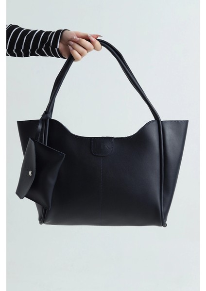 Lacivert Fermuarlı Cüzdan Aksesuarlı Kadın El Kol ve Omuz Çantası fiyatları