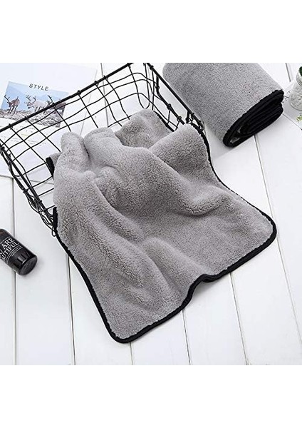 Süper Emici Oto Kurulama Bezi Araç Temizlik Havlusu Mikrofiber Temizleme Bezi Araba Yıkama Süngeri (50X70CM) (Gri) indirimleri